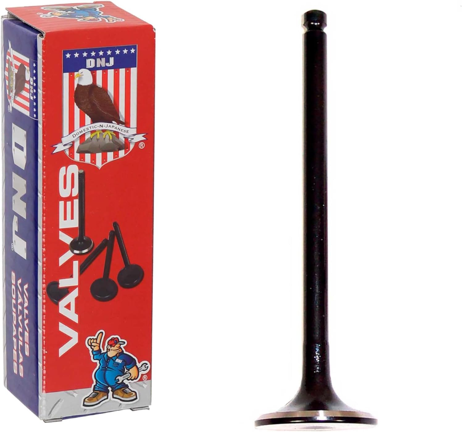 DNJ EV490 Exhaust Valve for 1990-2002 Ford, Kia, Mazda, Mercury Escort, Miata, Protege 1.8L L4 16V DOHC 1839cc