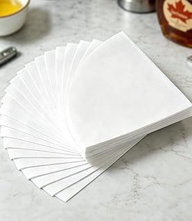 Cooking Oil Filter 25 Pack, 10 Inch Fryer Oil Filter, Maple Syrup Filter, Non Woven Frying Oil Filter for Crumbs, Sediment, Frying Oil, Maple Syrup, Grease & Beeswax, Fits Restaurant, Cafe, Food Truck