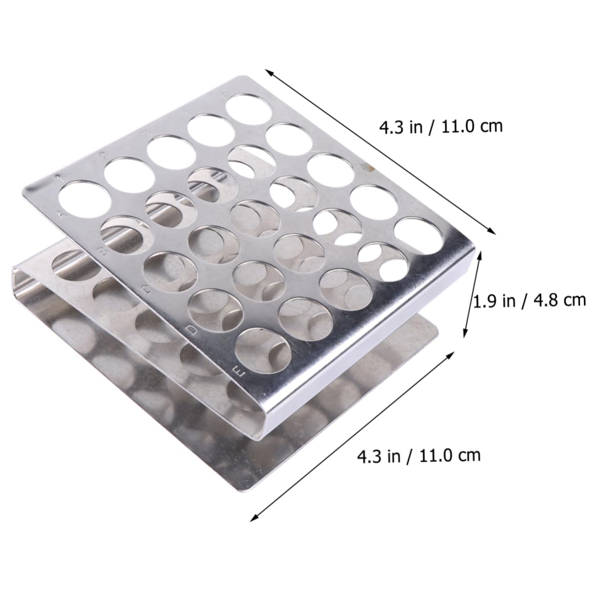 Anneome 3piezas Soporte De Tubos De Inoxidable z Huecos Para Escolares y Experimentos Científicos Accesorio Práctico y Para Almacenamiento y Organización