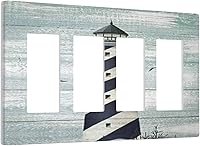 Vista 30 de Cubierta de interruptor de luz de palanca de hojas tropicales negras y doradas, hoja de palmera, decoración de 1 cuadrilla, placa frontal eléctrica