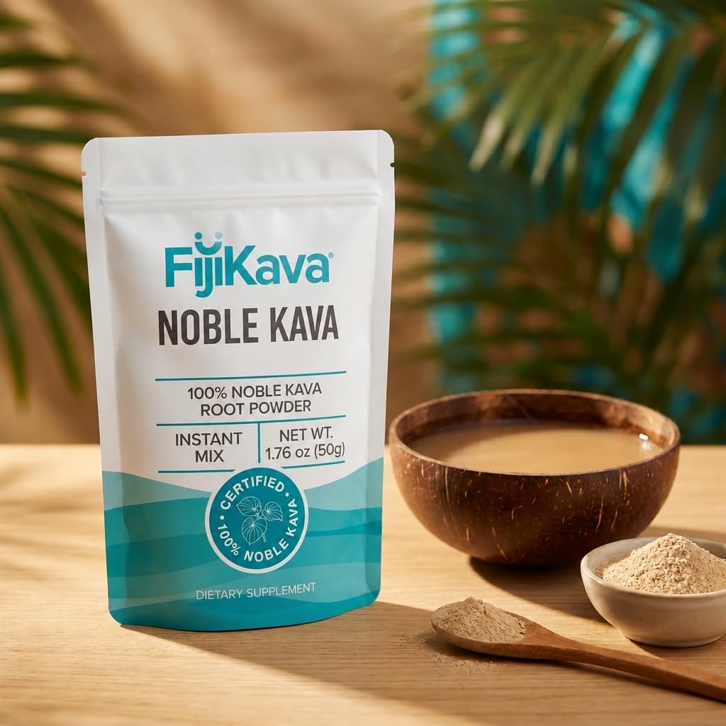 FijiKava Instant Kava Kava Powder 50g – Premium Kava Root Powder with High Kavalactone Content – Natural Relaxation Aid for Calmness, Stress Relief, and Sleep Support – Easy-to-Mix — Amazon image 5