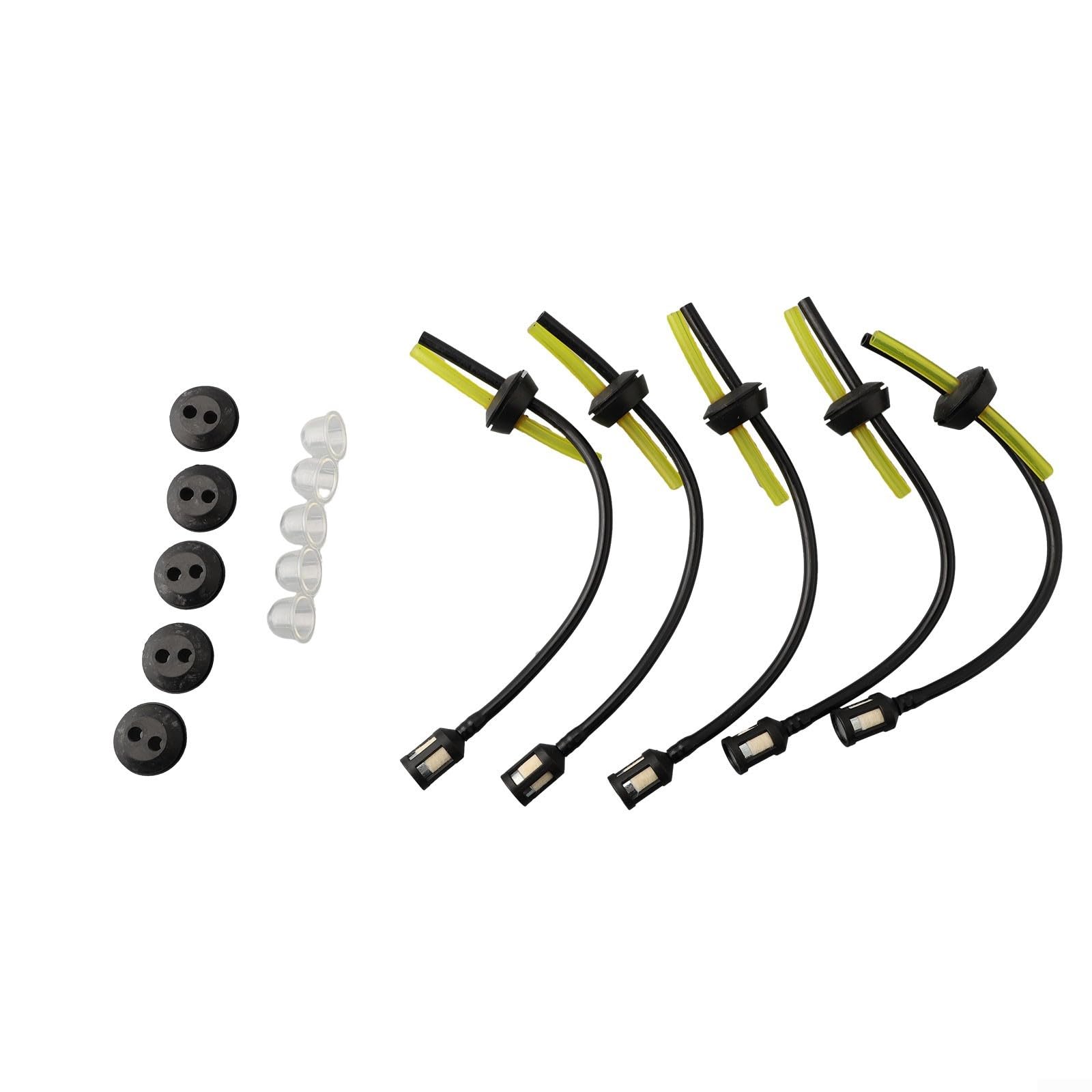 5Sets of Fuel Hose and Seal for Brush Cutters, Replacement for Various Models