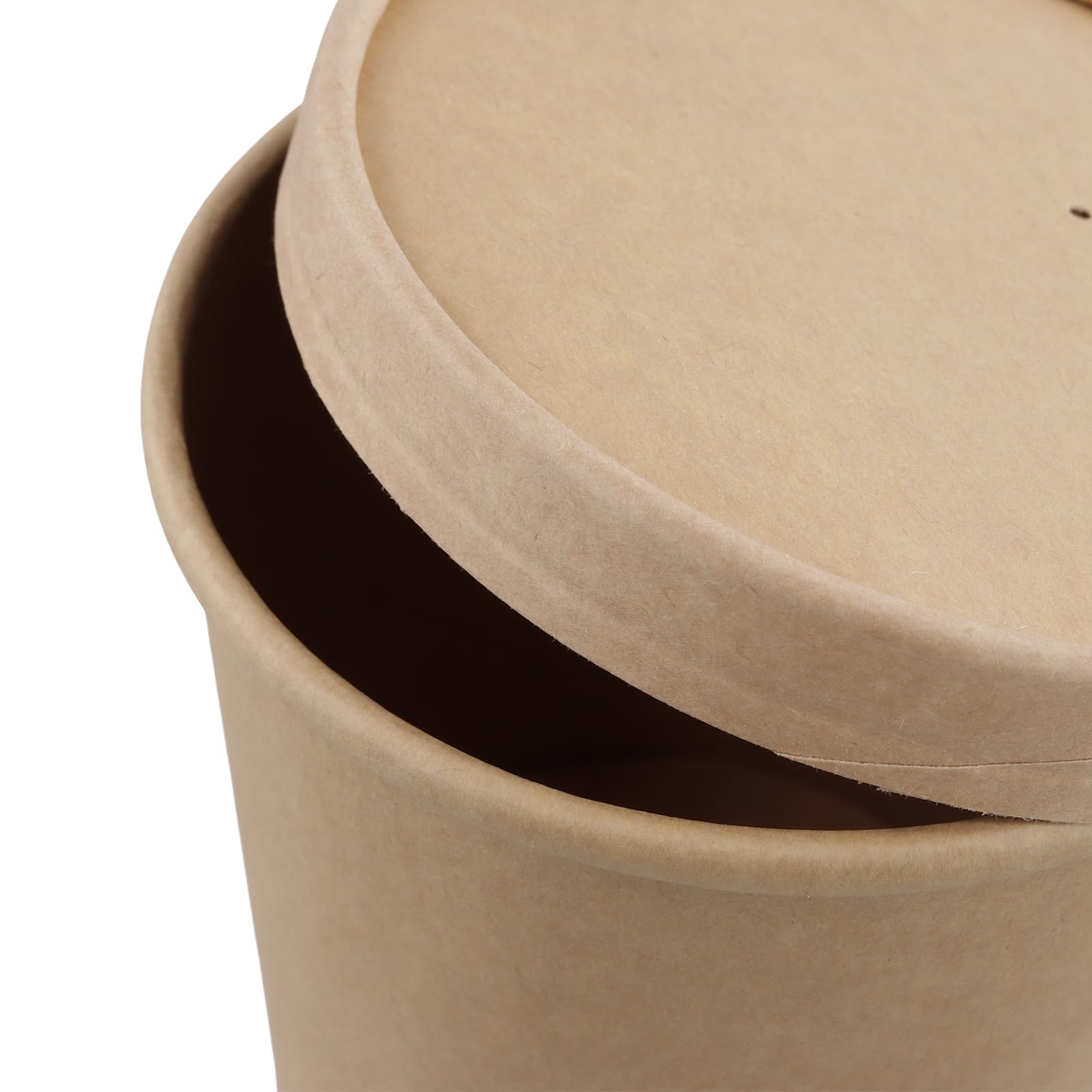 40 Bicchieri Carta Kraft Marrone 780 ml con Coperchio, Monouso Biodegradabili per Zuppe, Gelati, Snack e Asporto, 26 oz