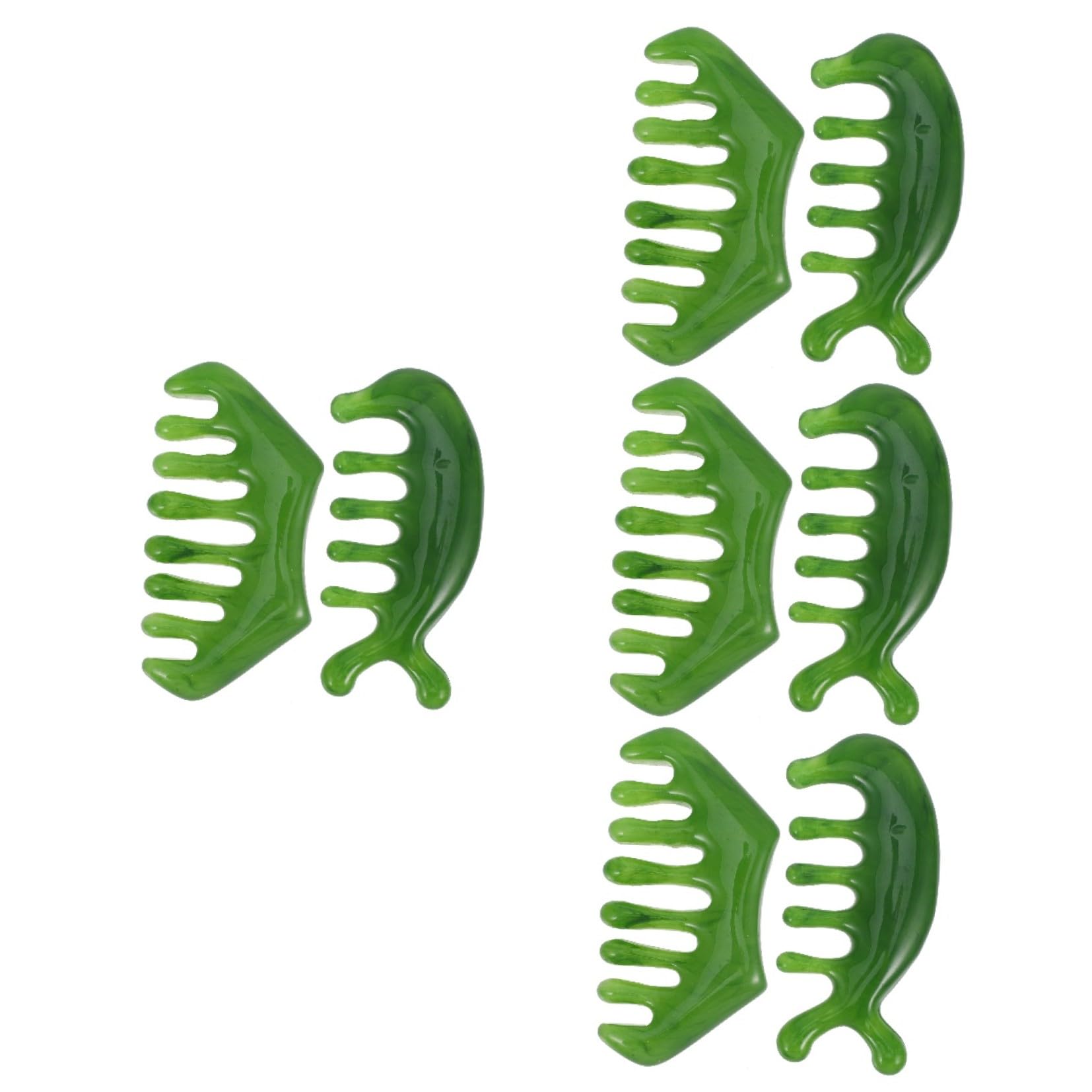 8pezzi Pettine Massaggiatore Per Capelluto Per Larghi Accessorio Portatile Per e Capelluto Design e