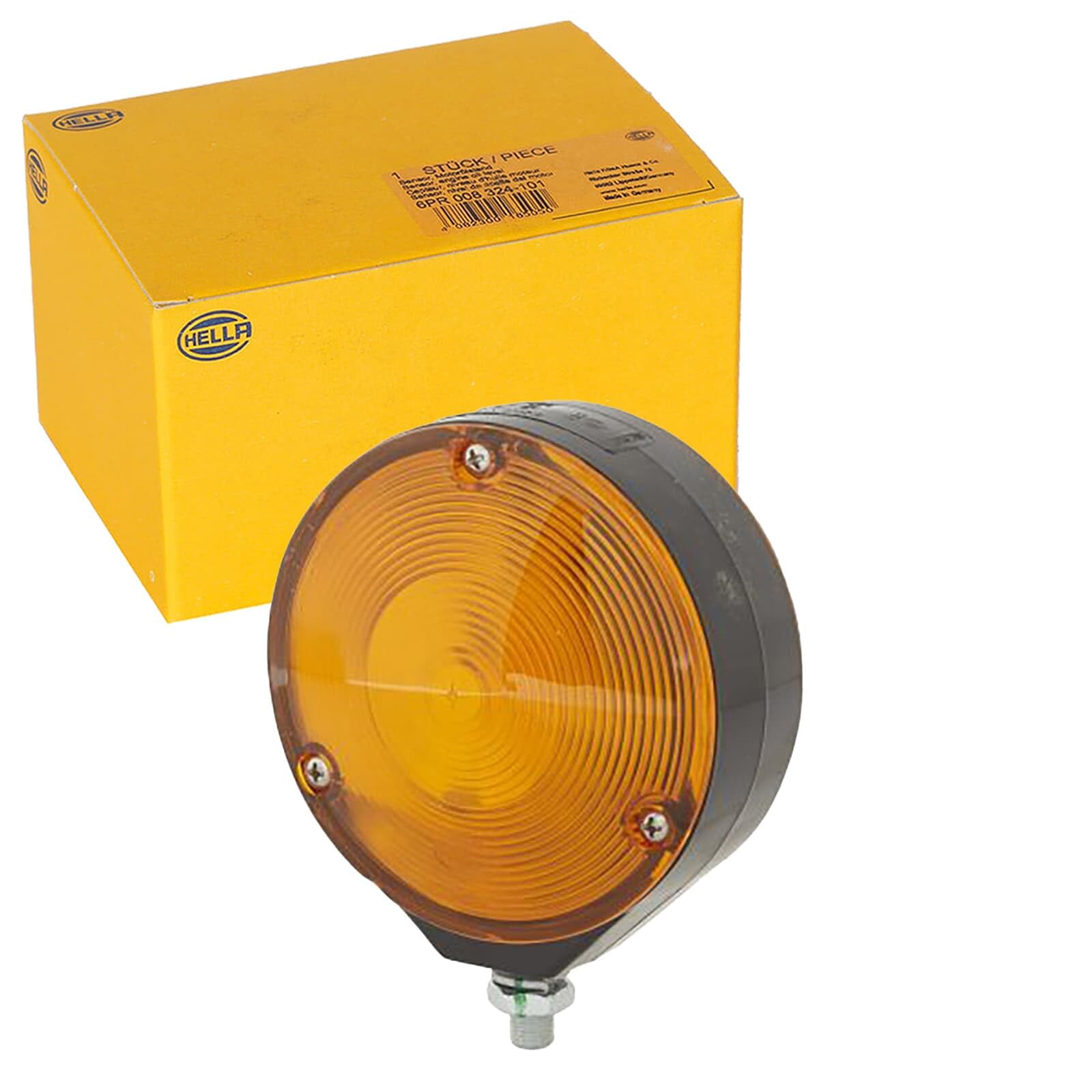 HELLA 2BA 003 022-021 Direction Indicator - Halogen - Yellow - ECE - left/right/Lateral Mounting/lateral installation/Front