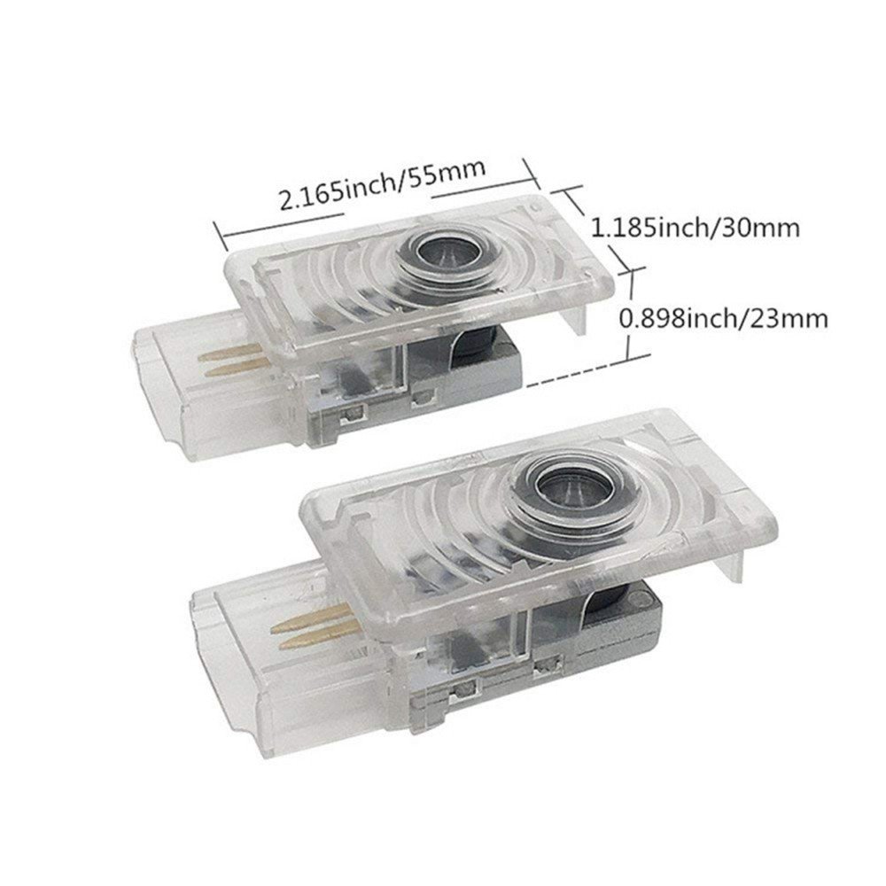 yufana 2 Pezzi Luce di Benvenuto per Portiera Auto HD, Proiettore per Portiera Auto HD, Luce Della Portiera Dell'auto Luce Della Portiera Dell' auto a LED, Universale Tutte le Auto (Cavallo Blu