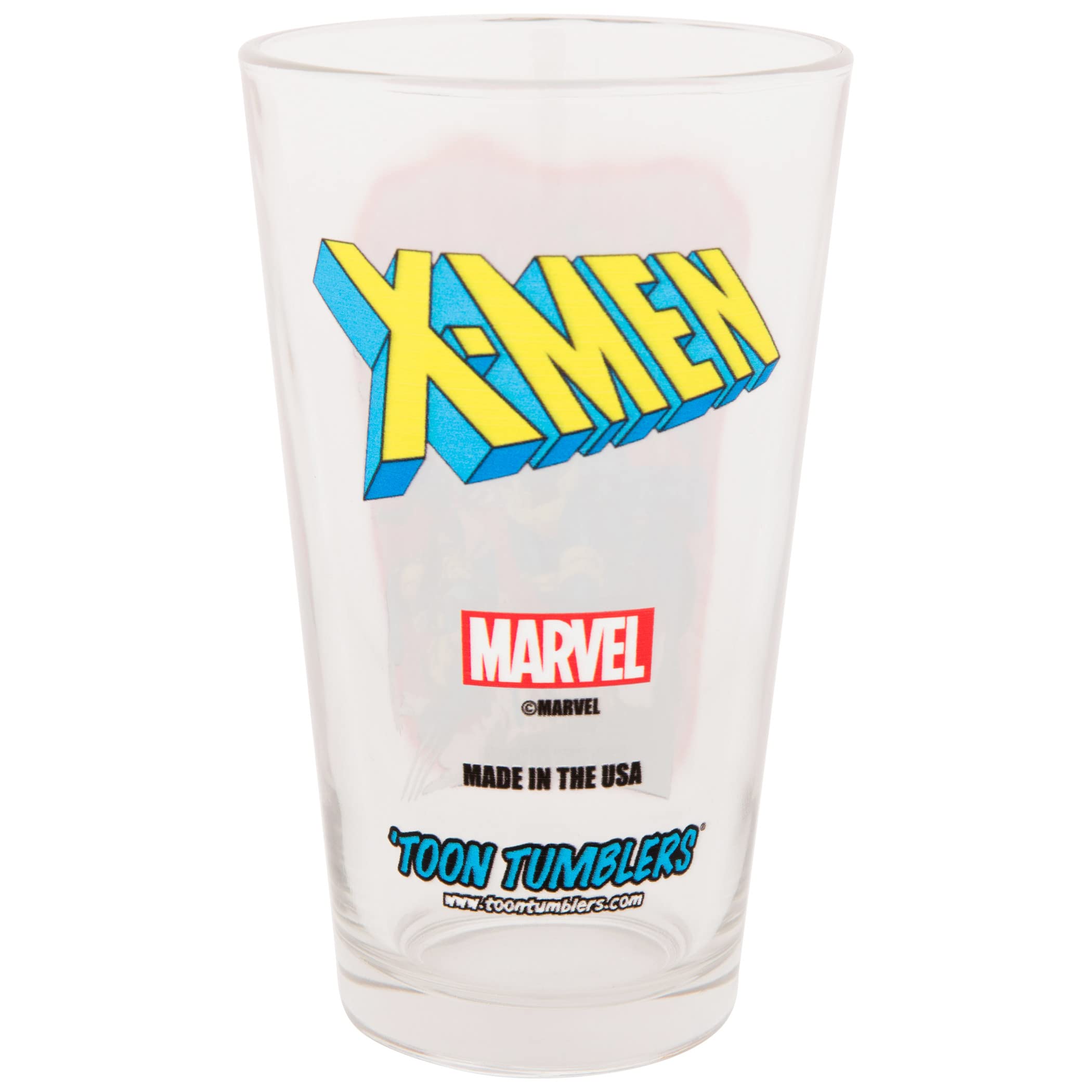 toon tumblers X-Men Group Comic Art Pint Glass