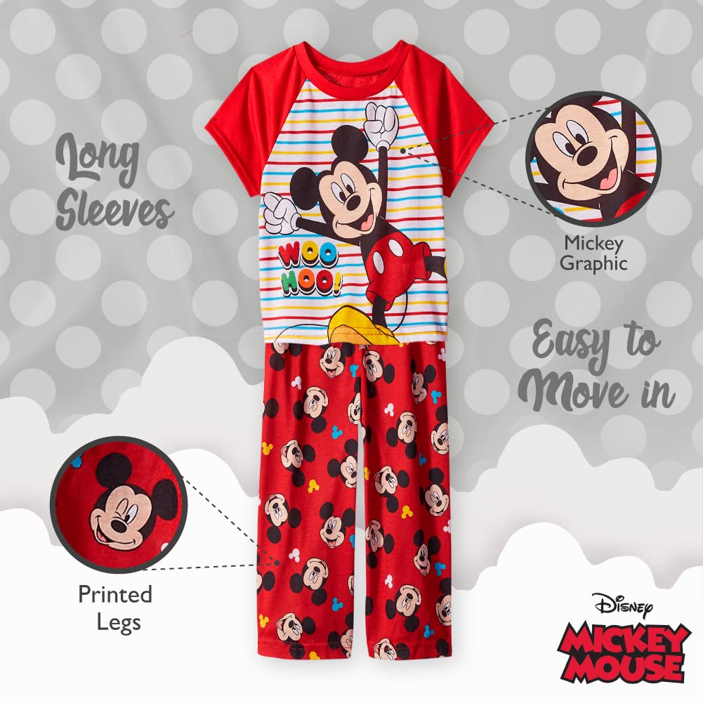 Disney Mickey Mouse - Conjunto de pijama de 2 piezas para niños