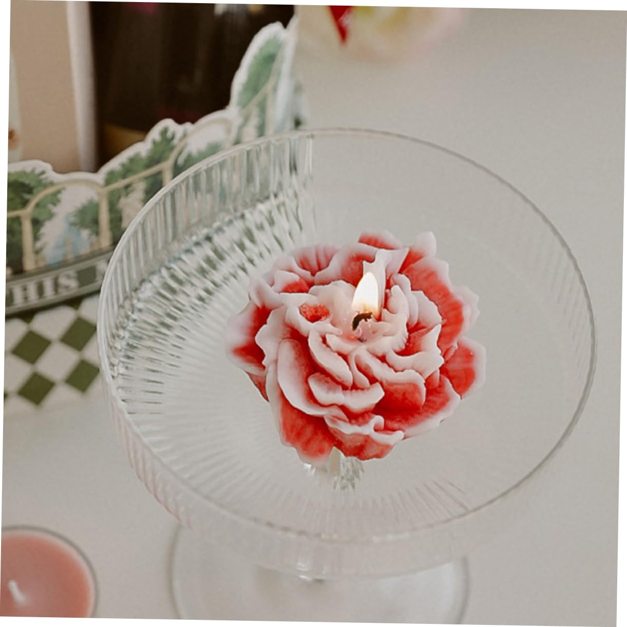 Ciieeo 20stücke Duftkerzen Blumenform Aromatherapeutische Kerzen Für Muttertag Hochzeiten Und Feiern Geschenkidee Für Frauen