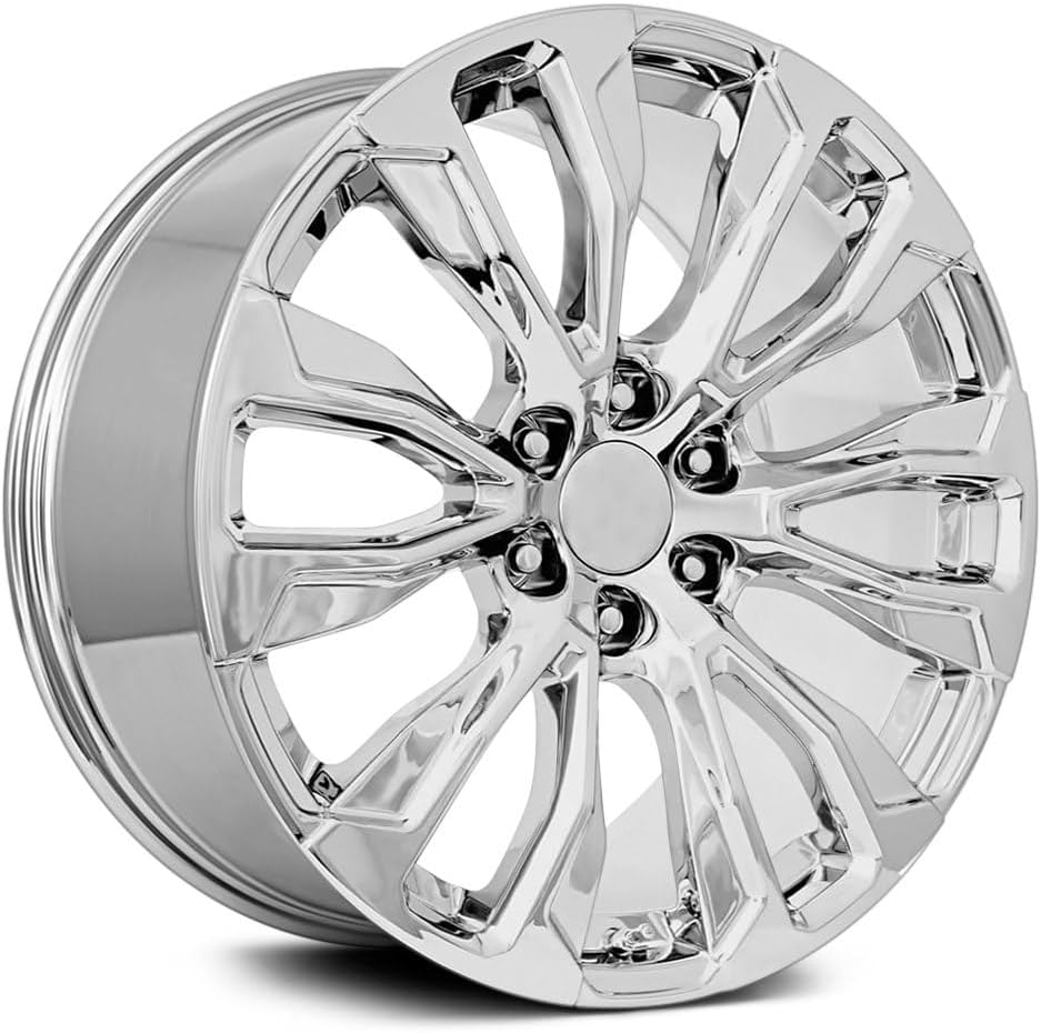 FR 203-22 inch Custom Alloy Rim for GMC Denali 12 Spoke Replica Wheel 22"x9" Chrome - Offset 28mm