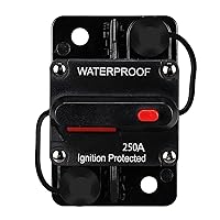 Vista 18 de Generic Disyuntor impermeable de 120 amperios, con reinicio manual, 12 V-48 V CC, 30A-300 A, para motores de arrastre marinos, barco, ATV, sistema