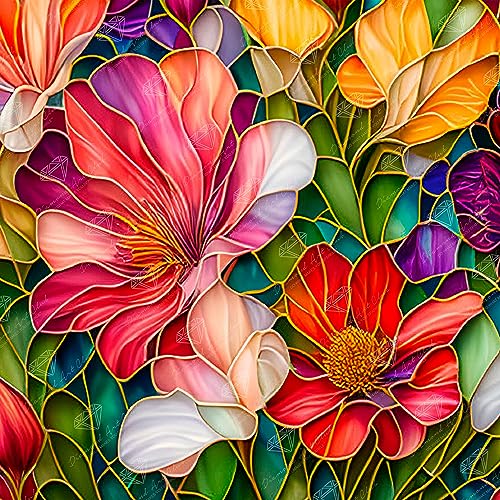 Diamond Art Club Stained Glass Flower
