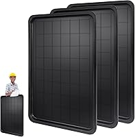 Halonik 3-Pack Extra Large 52.2x23.4 Inch Oil Drip Pans for Under Car - Durable Plastic Garage Floor Trays