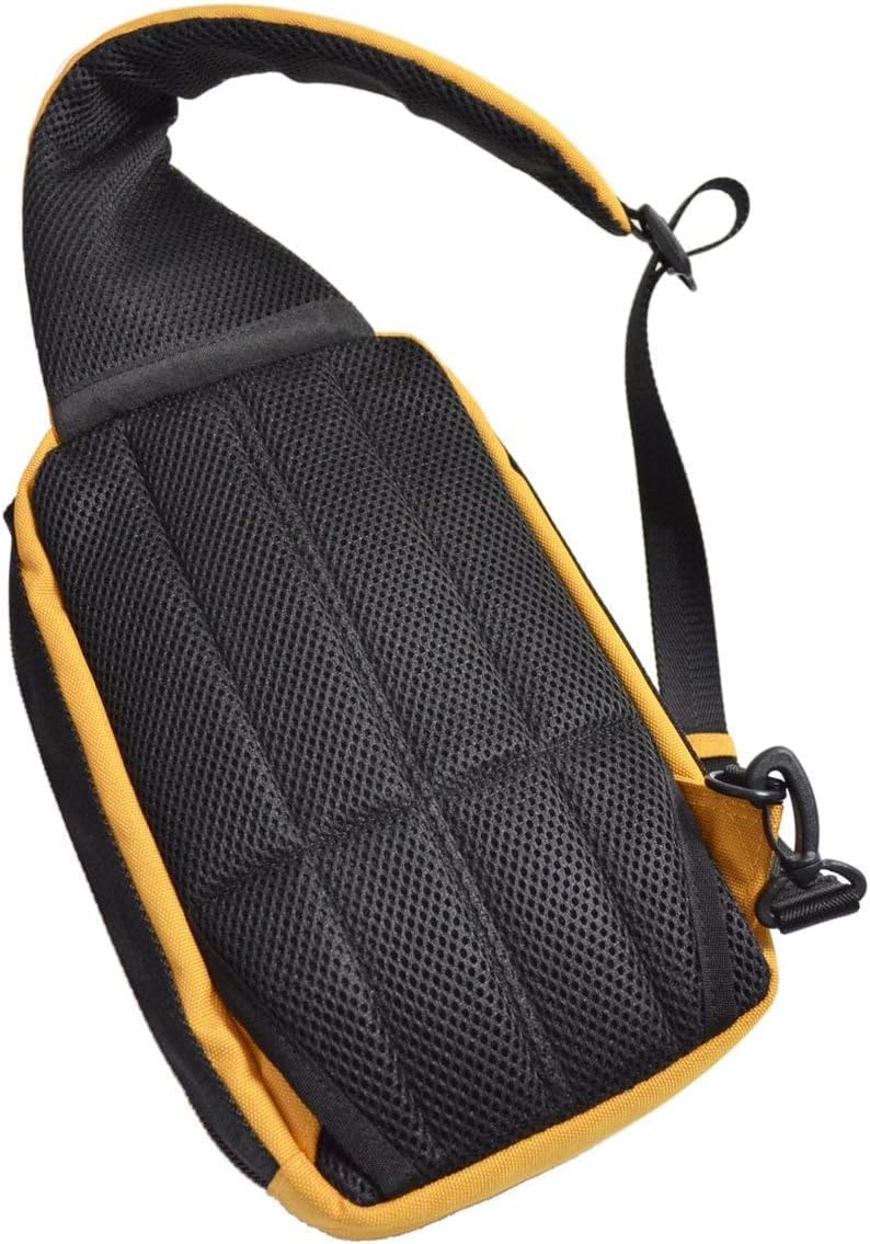 Apex Sling Bag for Men and Women, XL Sling Backpack Laptop Shoulder Bag Cross Body with 13" Laptop Sleeve, Modern Minimal Adjustable - Black