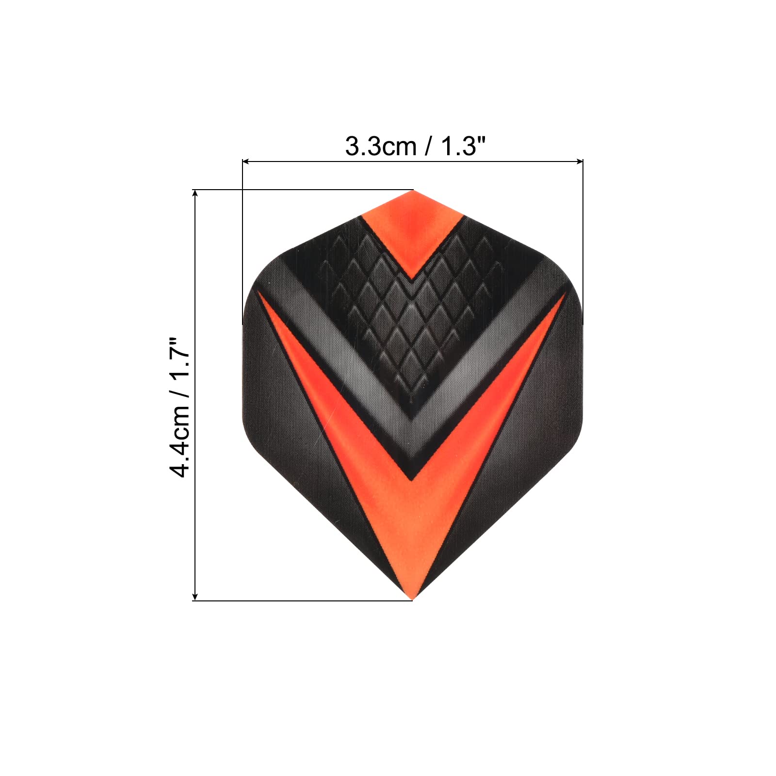 PATIKIL Dart Flights, 12 Pack PET Standard Darts Accessories Replacement Parts for Soft Tip Steel Tip V Style, Black, Orange - Image 2