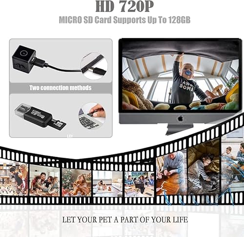 Neruyinso Mini Spy Camera Wireless Hidden Camera No Wifi Needed Portable Small Camera With Motion Detection And Night Vision Nanny Cam For Home Security Wereless Pet Camera For Cat/Cop Cam #TOP1