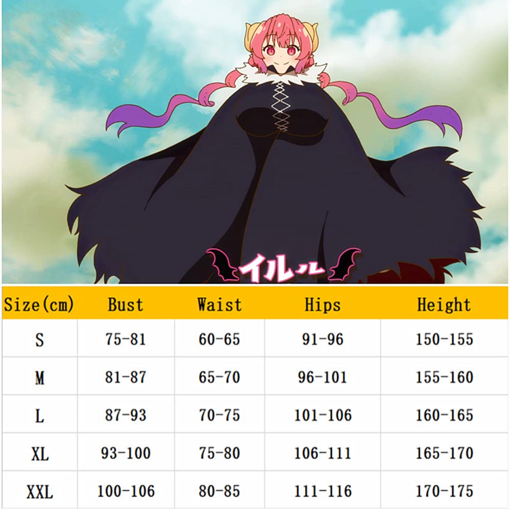 Charous Anime Miss Kobayashi's Dragon Maid Cosplay Iruru Kostüm,Schöne Umhang Anzug Verwendet Für Theme Party Cosplay