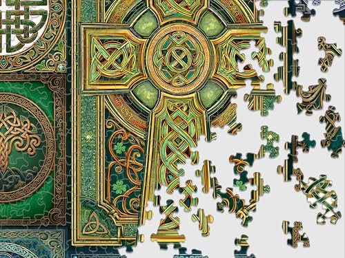 Puzzle Springbok Celtic Knots de 500 Piezas para Adultos | Piezas Únicas, Fabricado en USA, Materiales Ecológicos, Póster Incluido con Diseño Intricado de Nudos Celtas miniatura 6