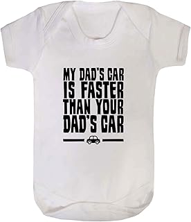 Generic Baby,Clothing,Baby Boys 0-24m,Bodysuits & One-Pieces,Bodysuits My Dad's Car is Faster Than Your Dad's Car