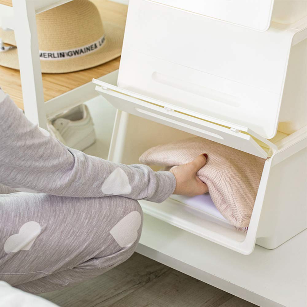 ホワイト プラスチック ストレージボックス 2個 Amazon｜[WQ7UE] フタ付き S プラスチック収納ボックス