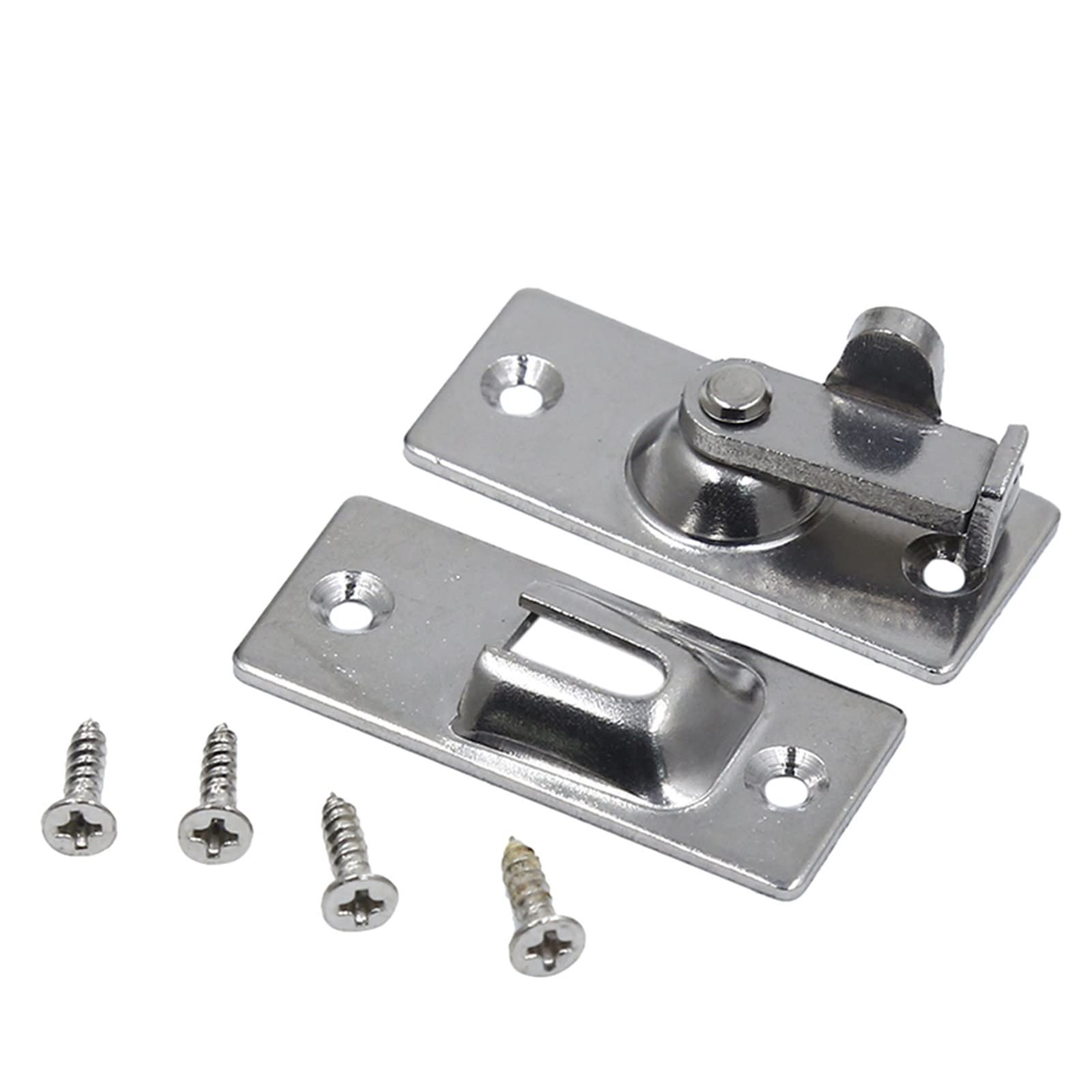 Nvsfzgiyg Silver Hasp Latches Stainless Steel Sliding Door Chain Locks Security Tools Hardware For Window Cabinet Hotel Home