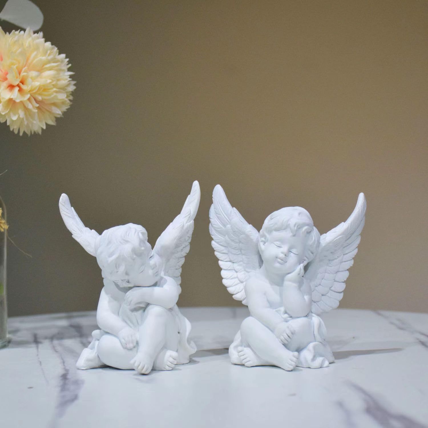 Angel Figurines 2 Cherub Statue, Guardian Angel Statue Baby