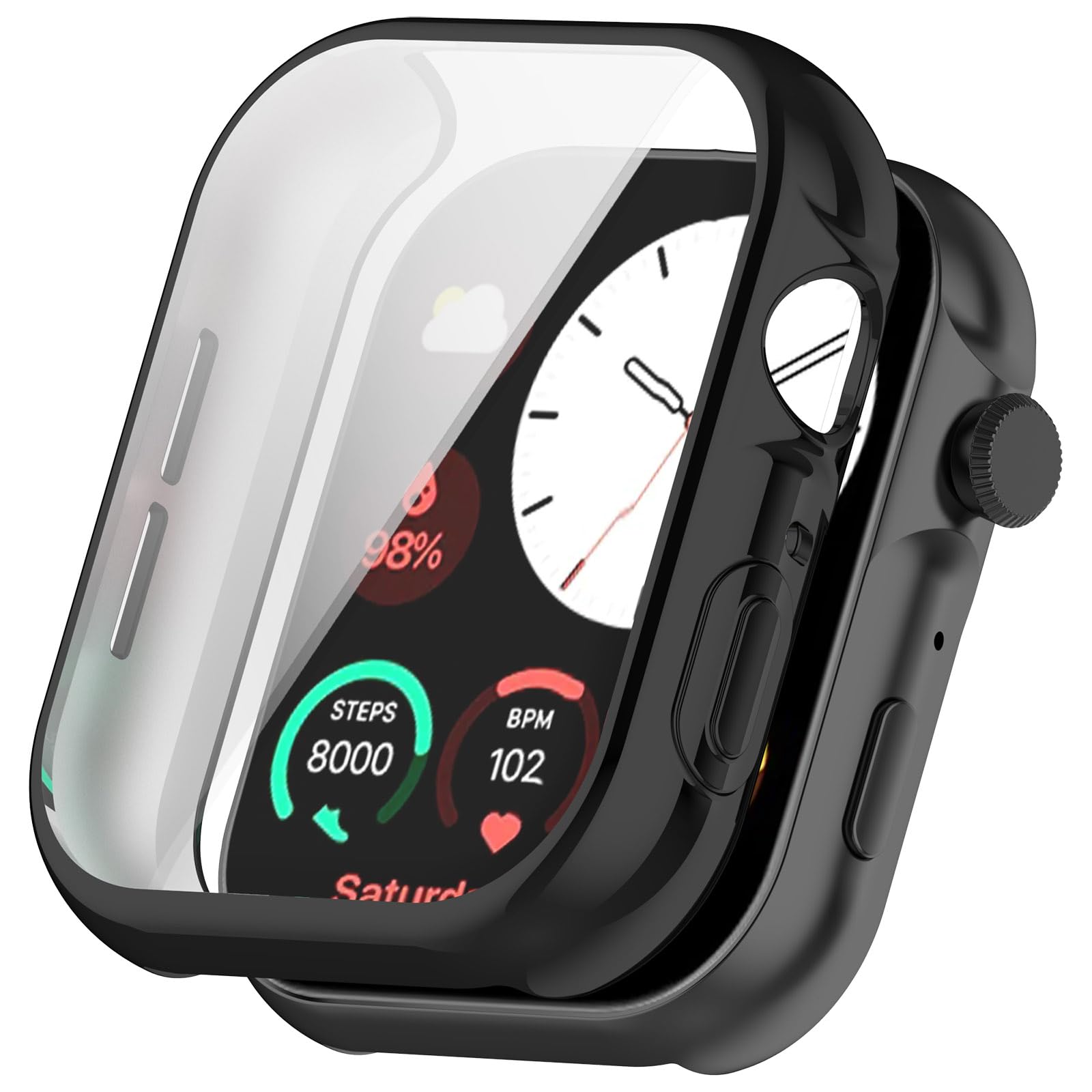 for Noise Colorfit Ultra 3 Drop Protection TPU Cover Watch Frame Case Edge Protector - Black-image-29