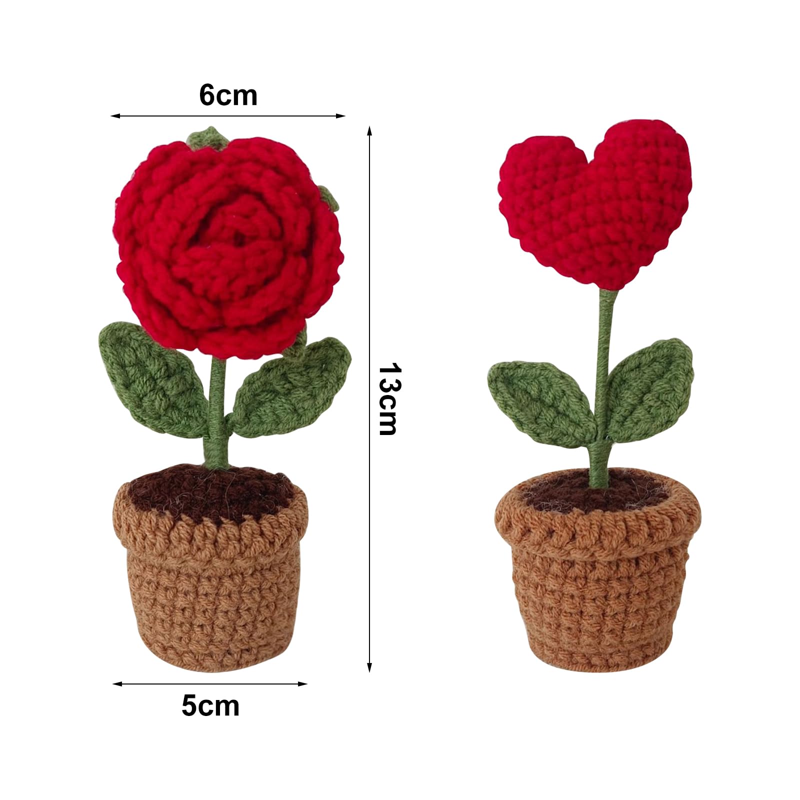 Fleur Crochet Myosotis Crochet Rose Dégradé - Cadeau Émotionnel