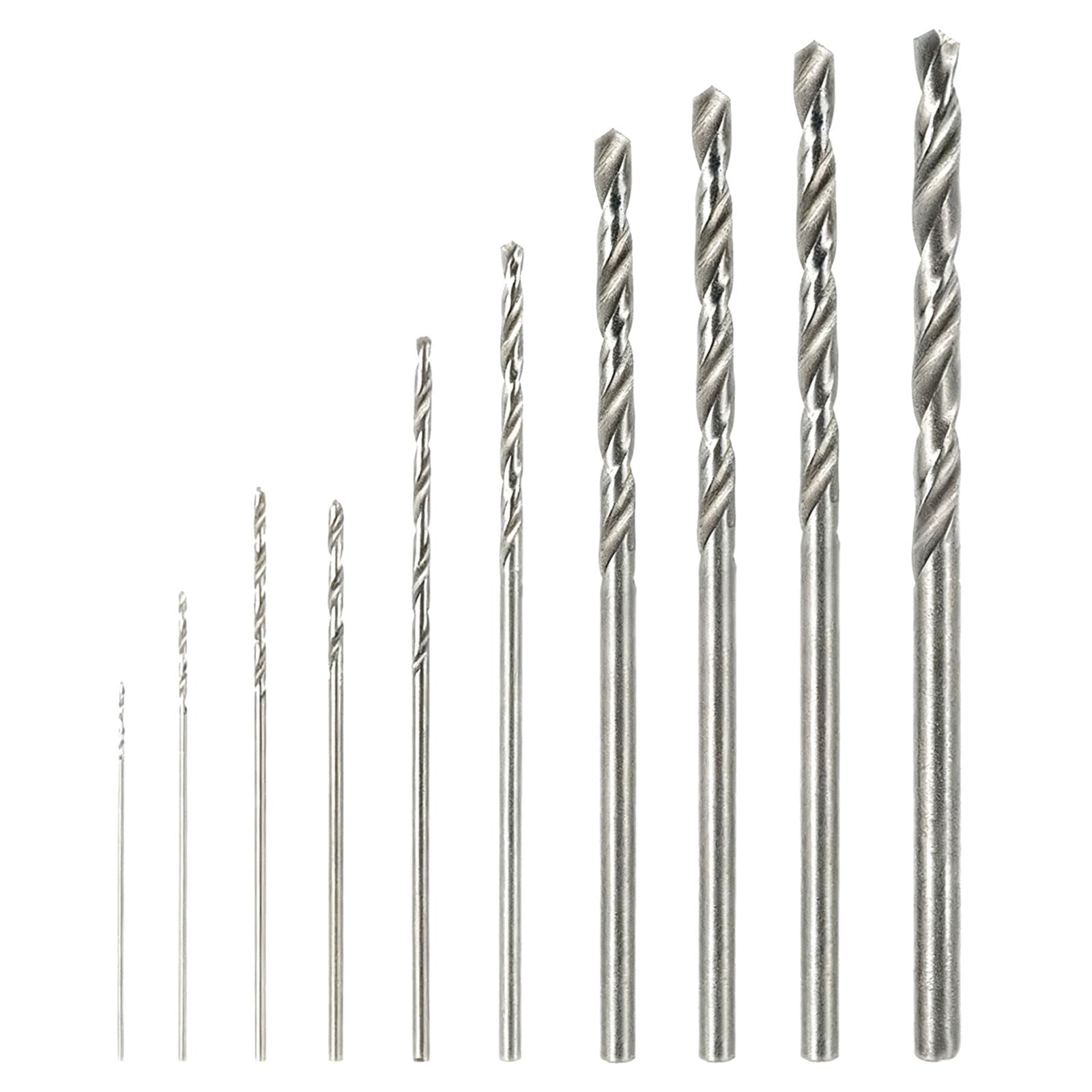 Juego de 10 Brocas HSS para Metal Madera Plástico Mini Brocas Espirales con Caja de Almacenamiento 0,8-3,0 mm para Modelismo Carpintería Joyería