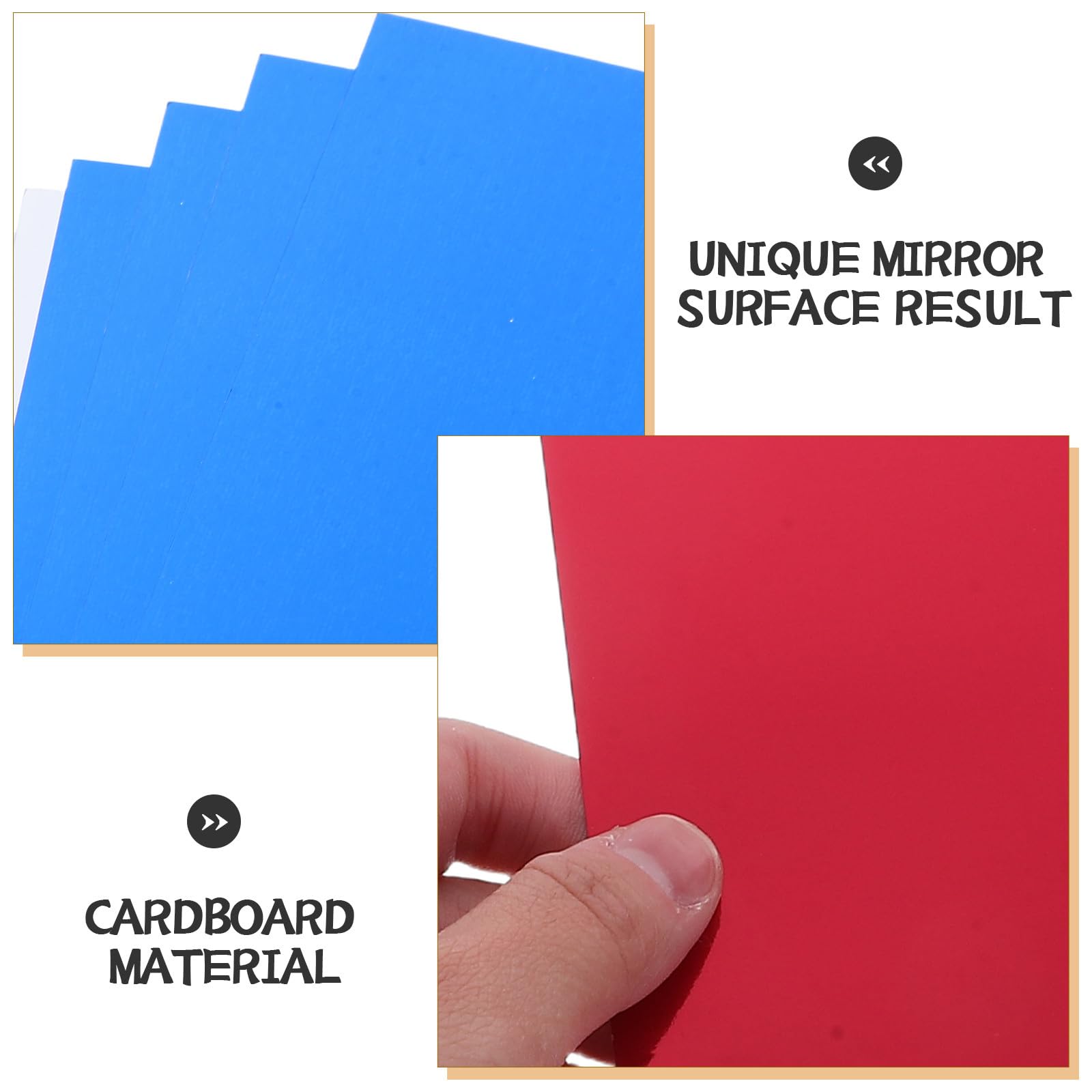 Gatuida 224fogli Carta Metallizzata Specchio Colorata Carta in Alluminio per Origami Scrapbooking e Creazione di Biglietti