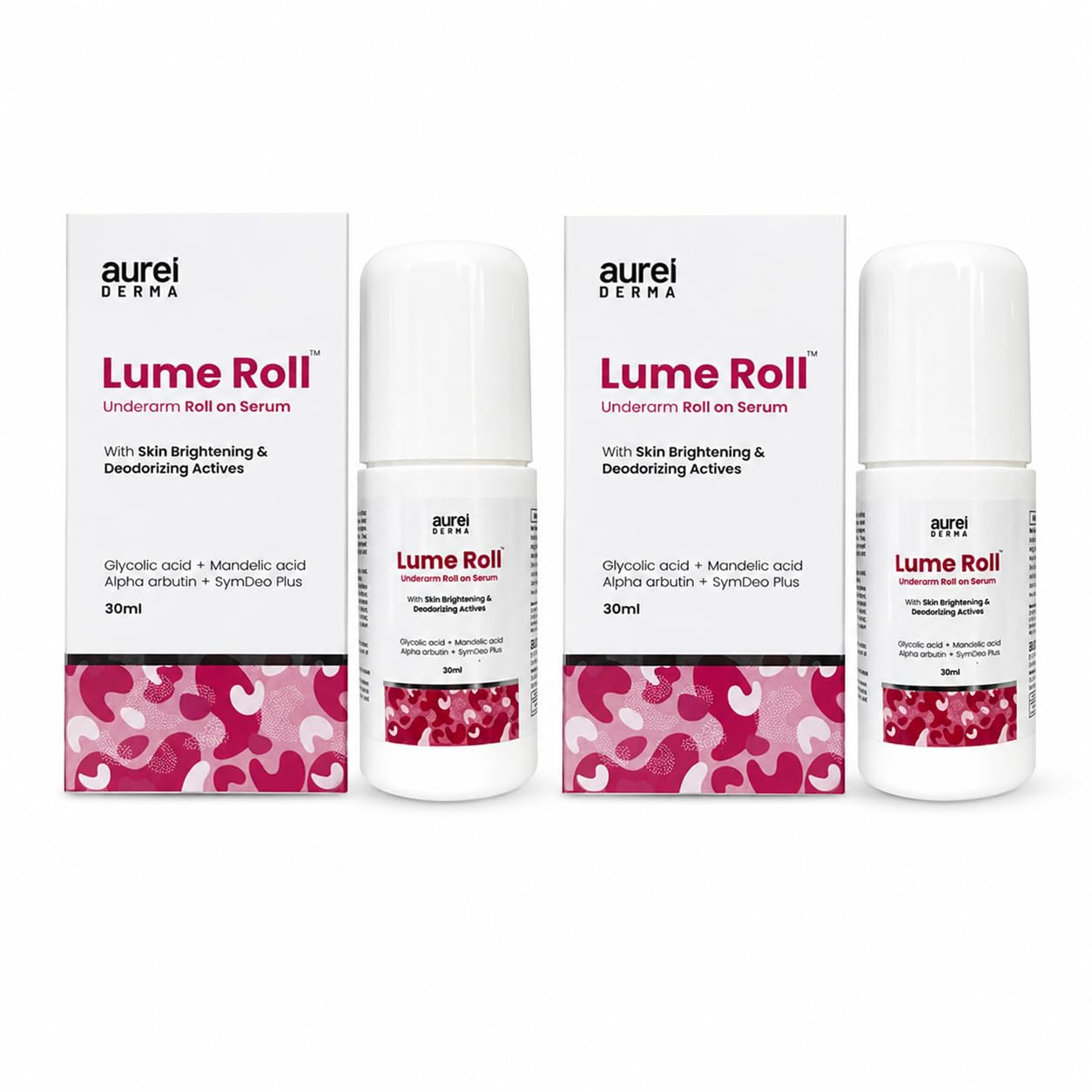 Lume-Roll Underarm Roll On Serum | Daily Underarm Care | Skin Brightening & Deodorizing Actives | Lightweight Roll-On Formula | Quick Dry | 30ml * 2 Pack-image-27