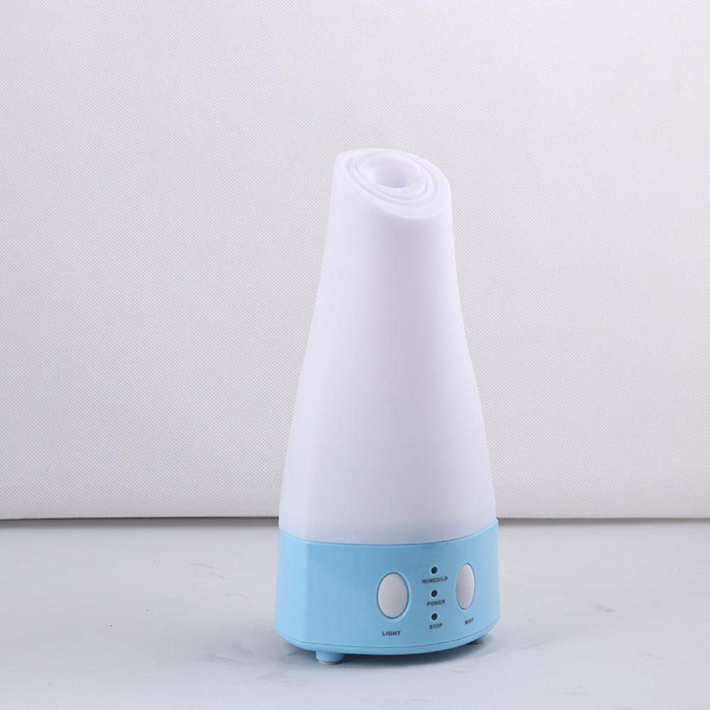 HUANXI 100ml Room Humidifier Bedroom with 7 Color Nightlight,Blue Cute Humidifier Plug inAdjustable Mist Mode, BPA-Free, Waterless Auto-Off, Large Diffuser for Yoga Home Office