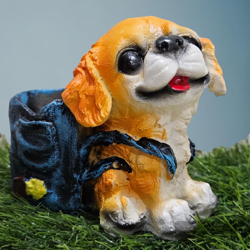 ARUNA DECOR Resin Small Cute Dog Succulent Planter Pot/Pen Stand for Indoor and Outdoor use [4.3 inch] (Dog) (B0D58LXPHS) Amazon Price History, Amazon Price Tracker