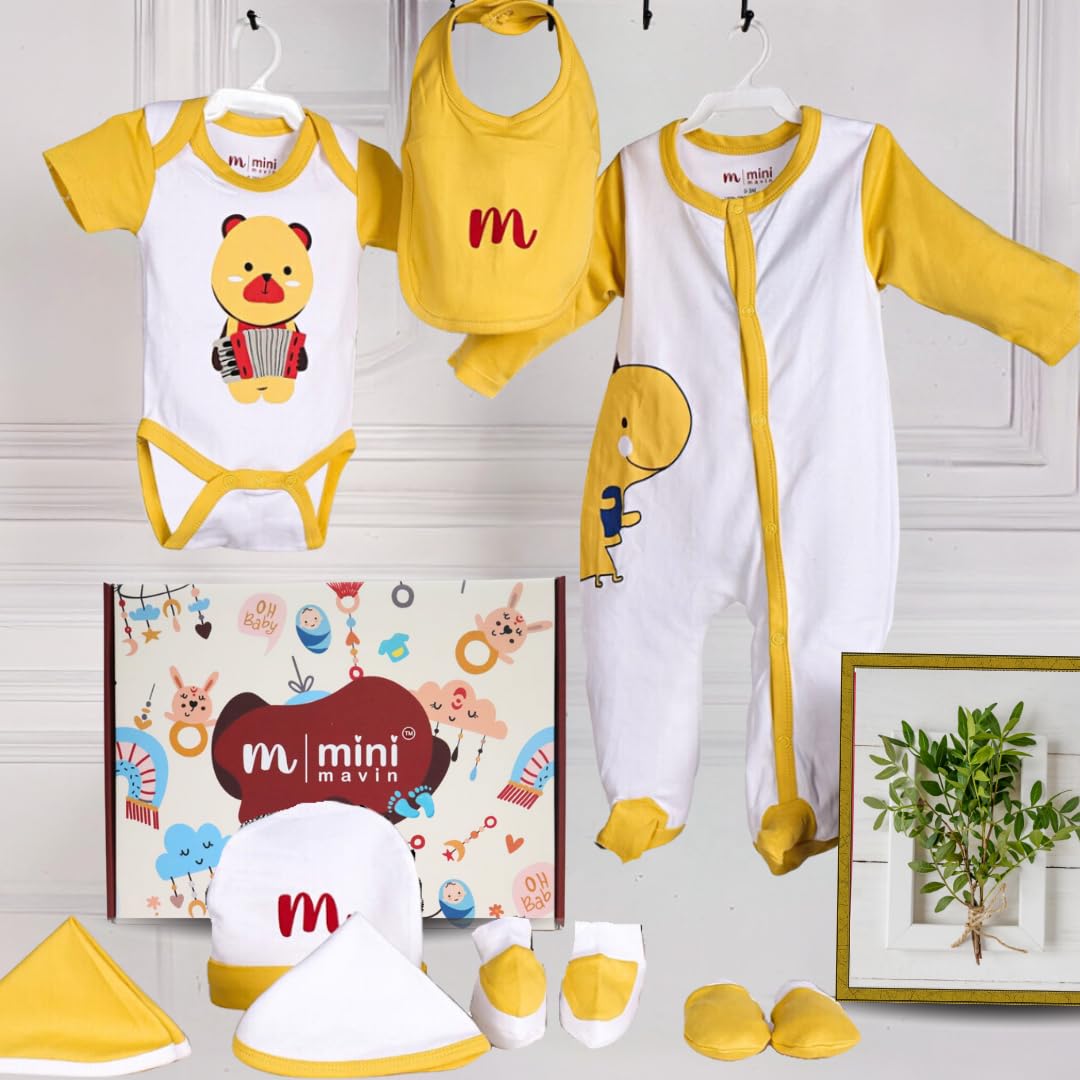 MINI MAVIN Newborn Baby gift set (DINO, PACK OF 10)
