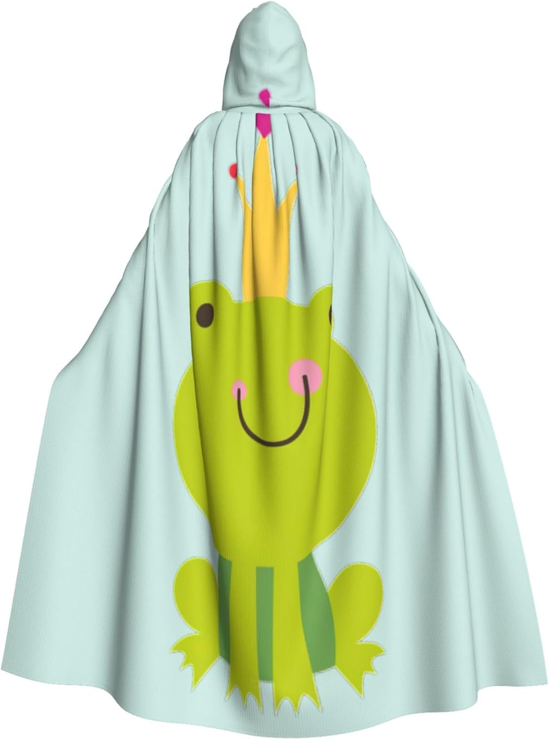 SSIMOO Crown Frog Eye-Catching Cosplay Costume Cape for Women - Unisex Vampire Cloak for Halloween.