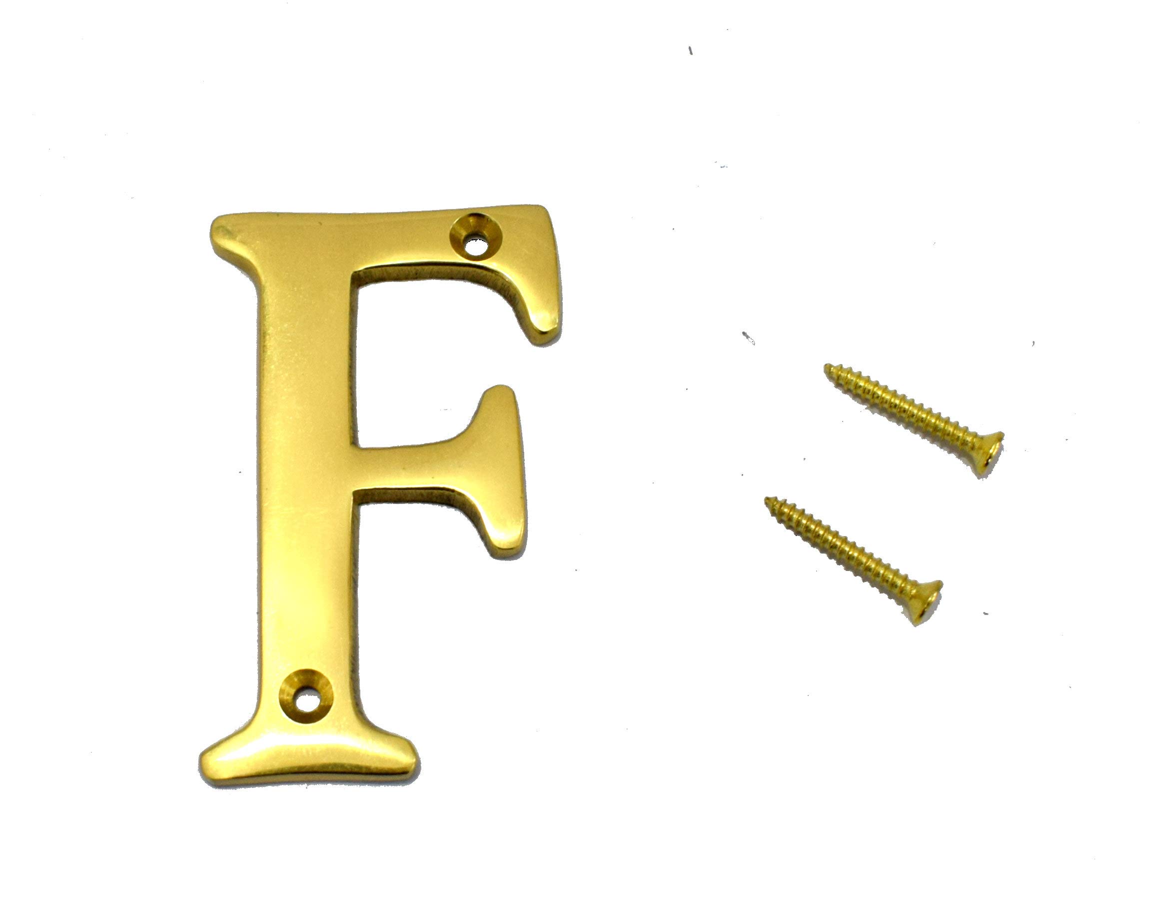 3" House Door Alphabets Brass Yellow (Alphabet L) — Amazon image 11