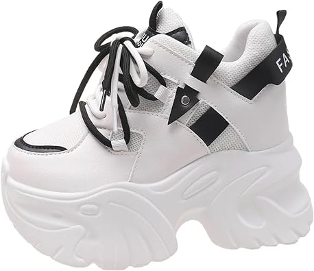 Women Platform Sneakers Ankle Boots Outdoor Casual High Top Sneakers Fashion Student Sneakers Lightweight Walking Womens Shoes