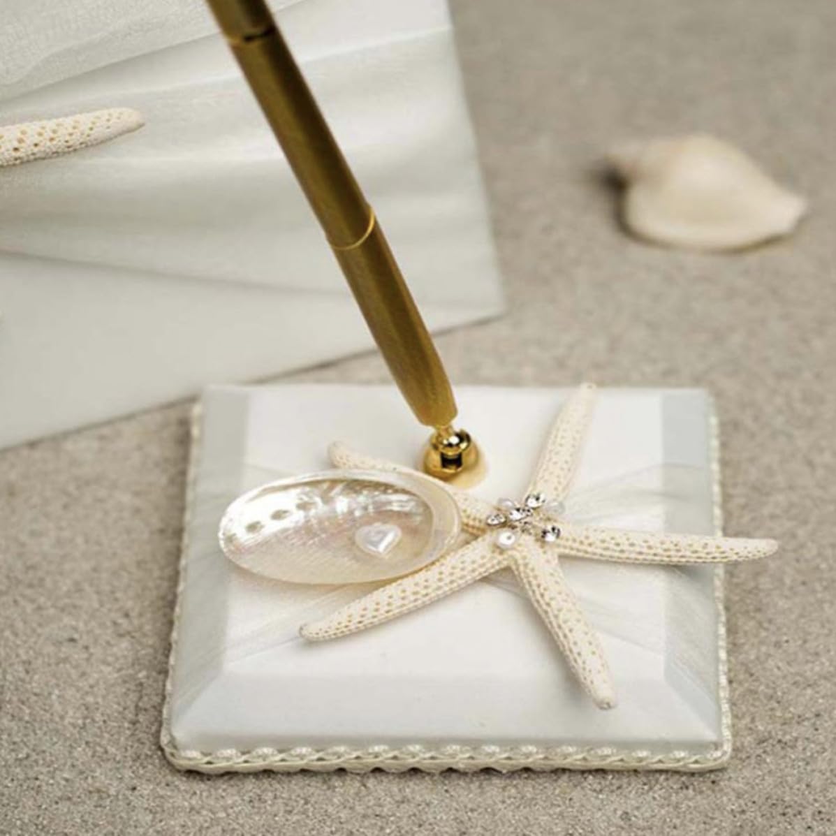 Guest Book e Registrazione Messaggi e Matrimonio Stile Spiaggia con Copertina Bianco , Tracciamento Presenze Cerimonia e Festa Nuziale Cerimonia Festa Nuziale