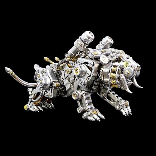 Miniatura 5 de SOMOG Rompecabezas de metal 3D punk DIY mecánico Bengal Tiger Kit de modelo 2030 piezas de metal 3D rompecabezas en miniatura rompecabezas de metal