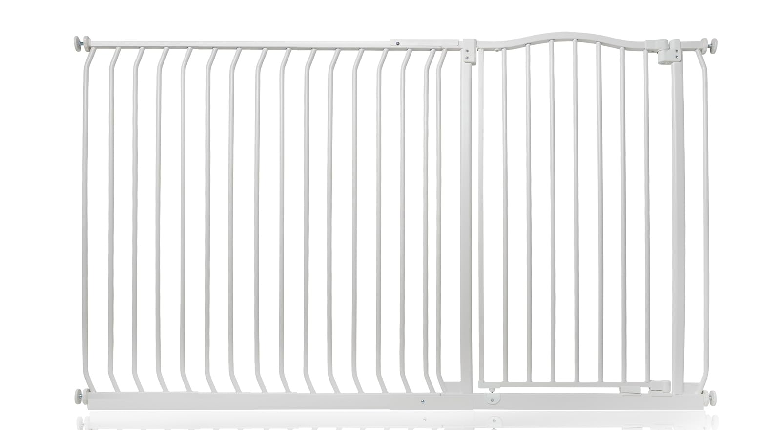 Safetots Extra Tall Curved Top Safety Gate, 116cm - 125cm, Matt Black, Extra Tall 100cm in Height, Pressure Fit Stair Gate, Baby Gate for Doors Hallways and Spaces, Safety Barrier, Easy Installation — view 45