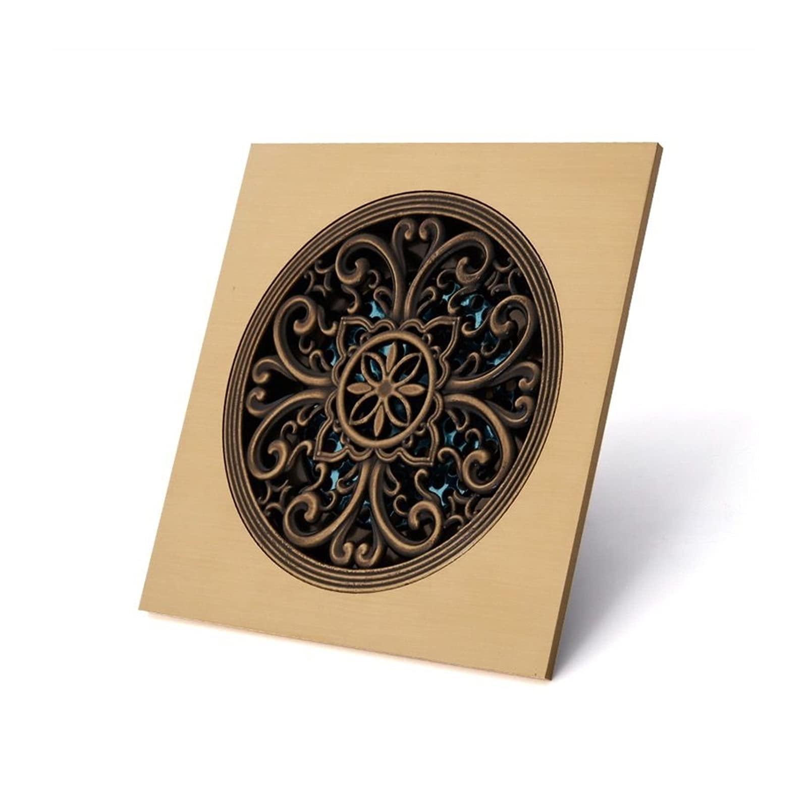 15 * 15 All Copper Deodorant Floor Drain Toilet Sewer Deodorant Cover Drain Plug Retro Square Copper Floor Drain Shower Drain Covers Shower Drain