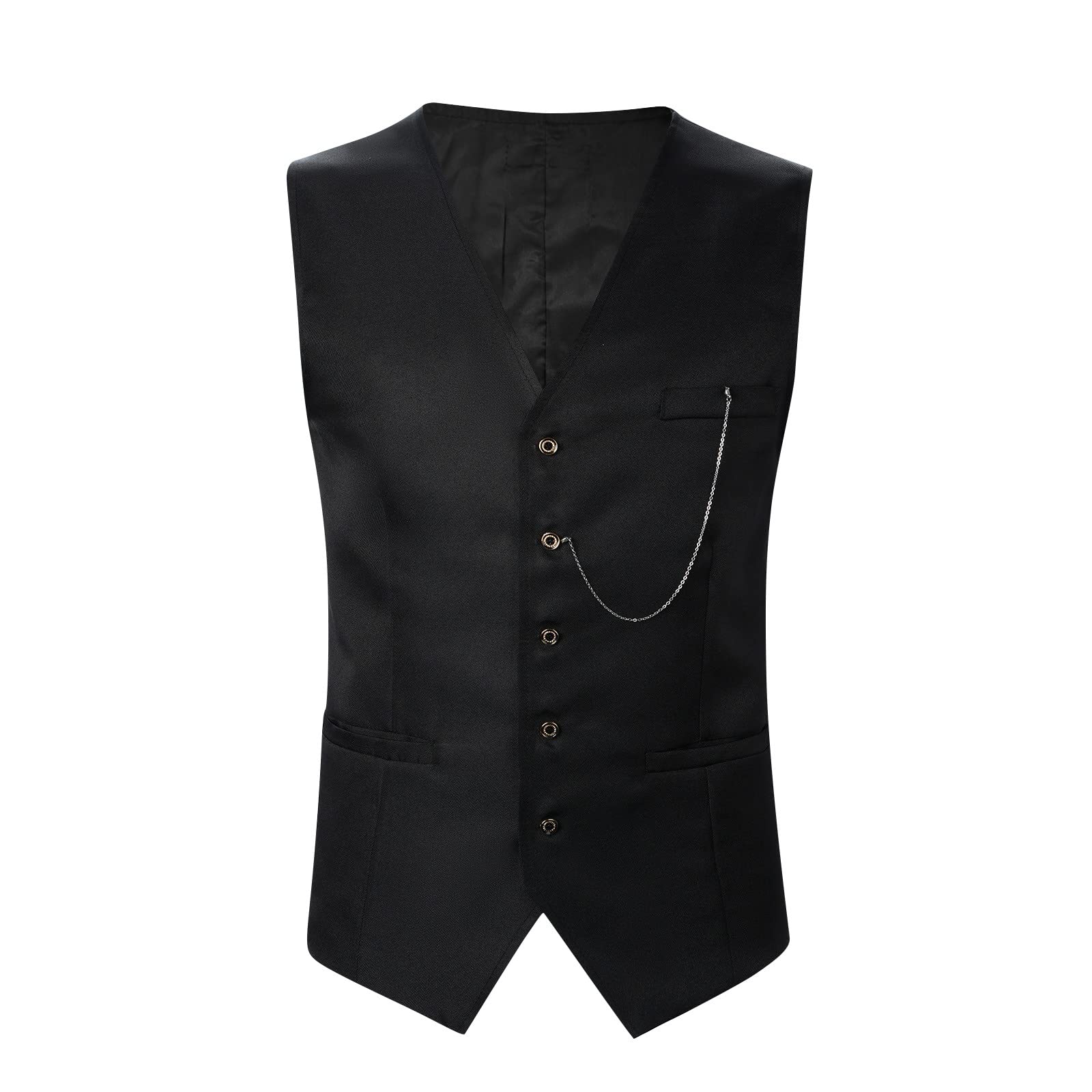 Gilet De Noël Pour Homme - Motif Festif Flocons De Neige - Coupe Ajustée Sans Manches - Pour Fête, Mariage Thématique