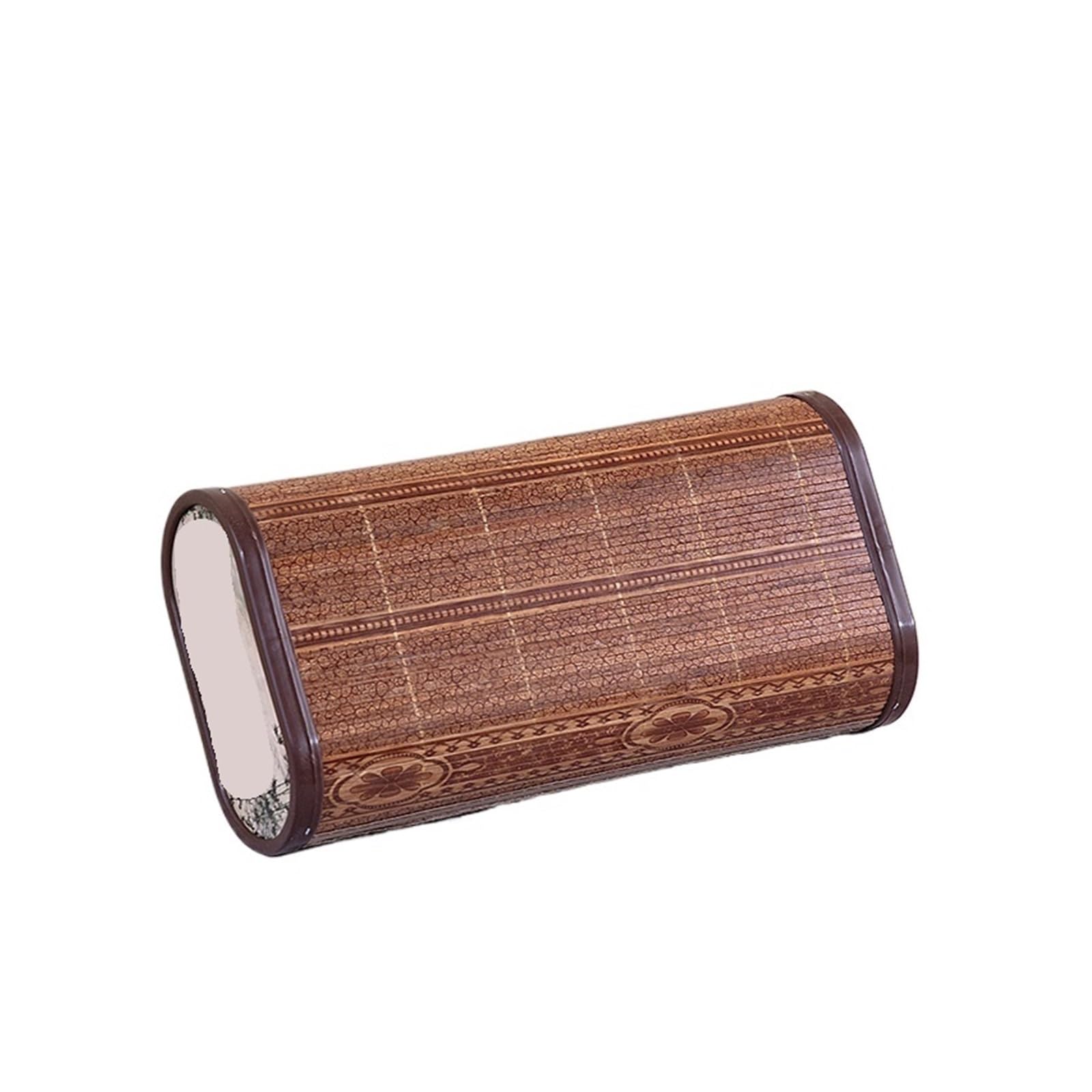 PJFCEWFDGX Summer Pillow Cooling Wood Grain Ice Silk for Sleeping(Black)