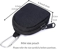 Vista 5 de Tactical Coin Purse - Military Pocket Keychain Pouch as Mini Tool Organizer Coin Car Key Waist Case Earphone Pack Backpack Accessory Pouch negro