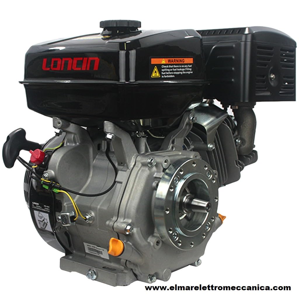 Generico 14 HP LONCIN G420 FL Motore Benzina Albero 4 Tempi Conico 23 Mm