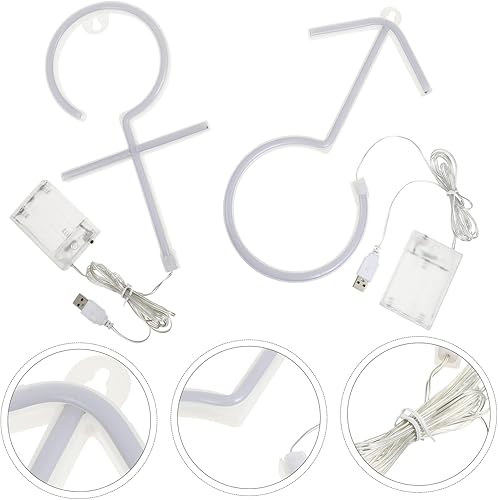 Miniatura 5 de Letrero de neón LED para decoración de pared, para fiesta, dormitorio, luces de neón, fácil de colocar, mesita de noche para decoración de ambiente