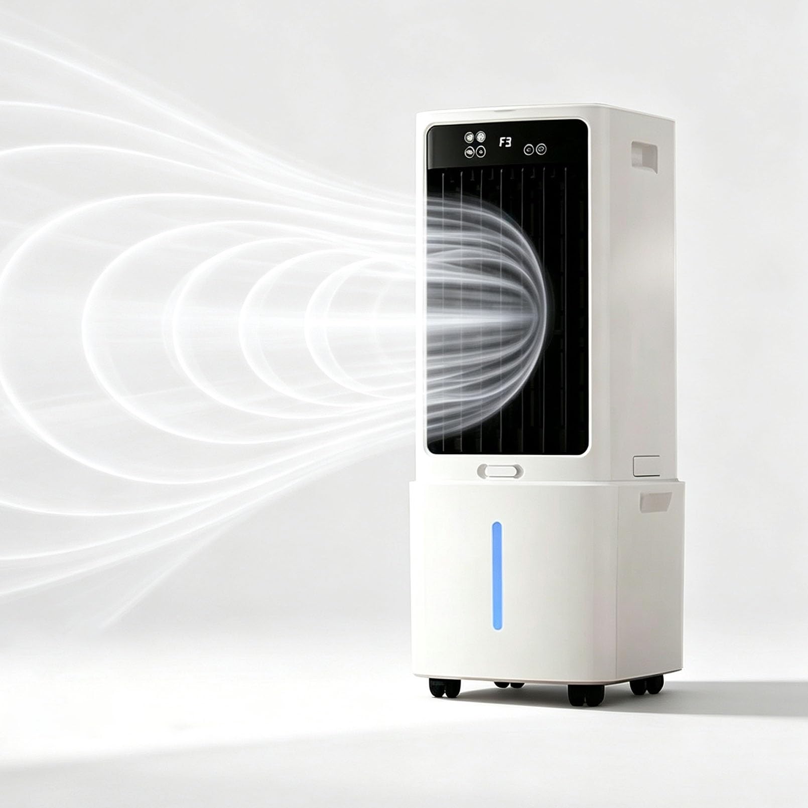 Climatiseur Portable 3-en-1 12L, Rafraîchisseur d'Air et Humidificateur