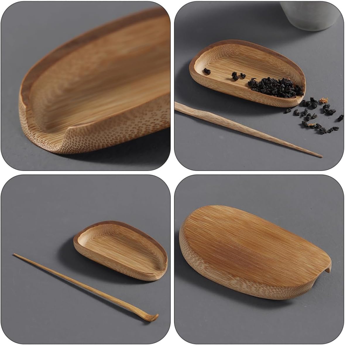 VALICLUD Tea Scoop and Tea Needle Set 2pcs for Natural Material Preparing Tools for Home