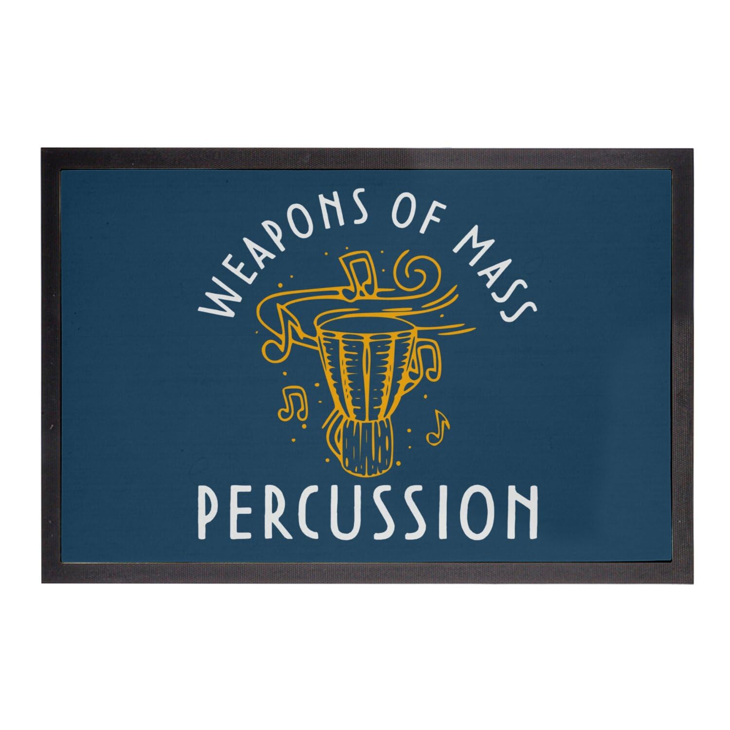 Paillasson Bleu Weapons of Mass Percussion cadeau idéal musicien