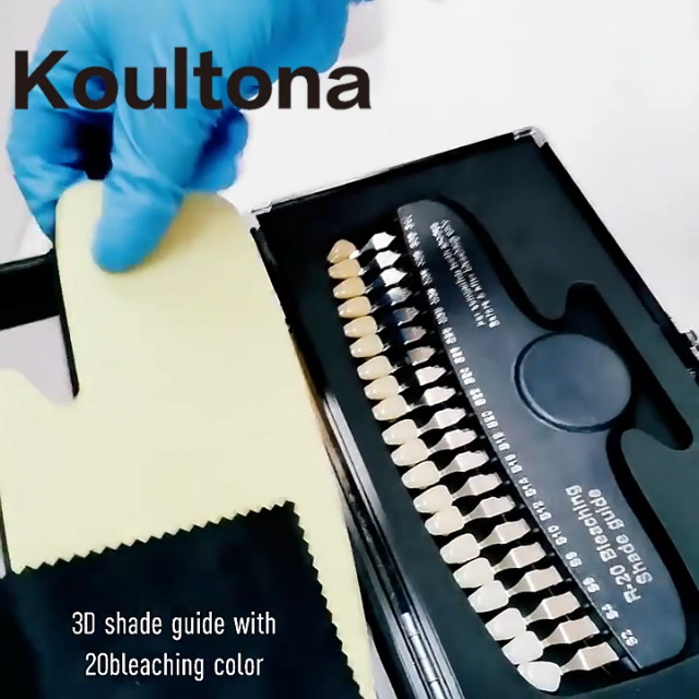 Professional 3D R-20 Teeth Whitening Shade Guide Dental 20 Colors